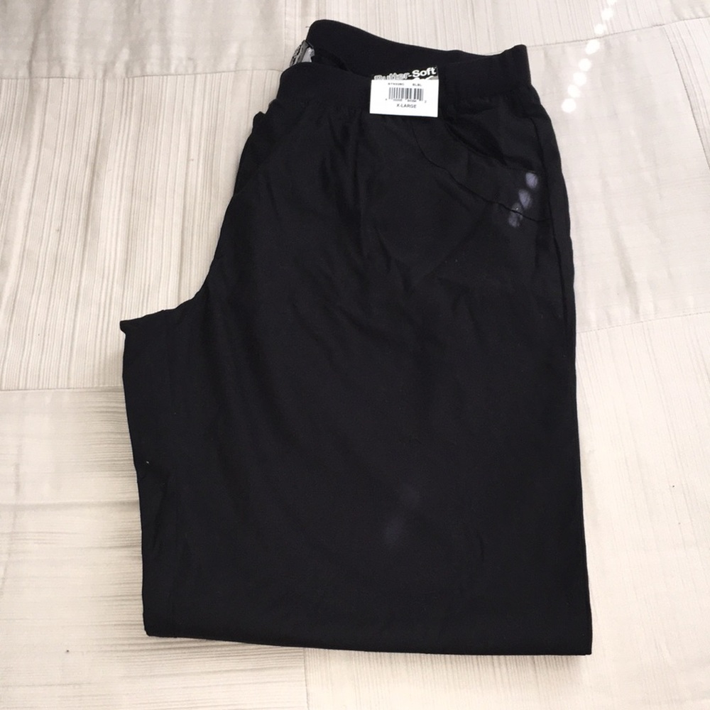 Butter-Soft Black Scrub Pants